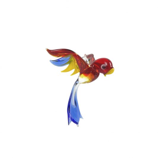 Papagei rot-blau-gelb