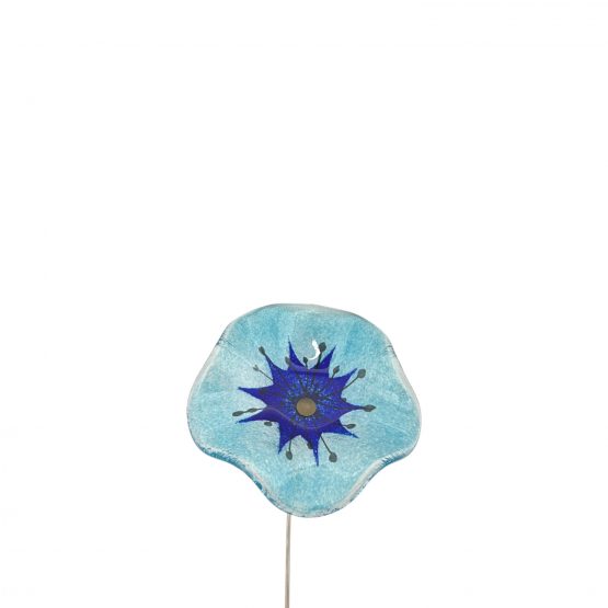 Blume türkis blau groß
