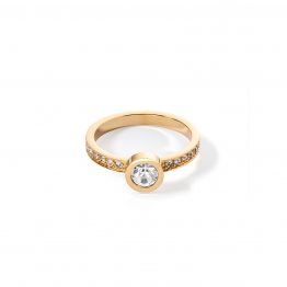 Ring Sparkling dots gold kristall