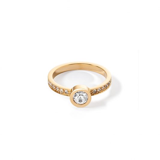 Ring Sparkling dots gold kristall