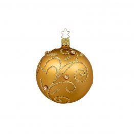 Weihnachtskugel Prachtvolles Funkeln, brokat matt 8 cm