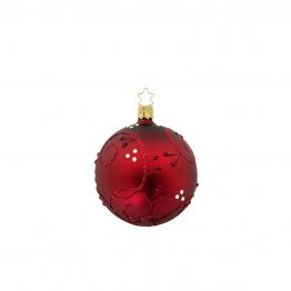 Weihnachtskugel mundgeblasen, portwein-matt-farben ø 8 cm