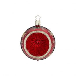 Weihnachstkugel Sternenhimmel ochsenblut-glanz ø 6 cm, Einstich-Kugel