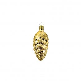 Zapfen gold mit Goldglimmer