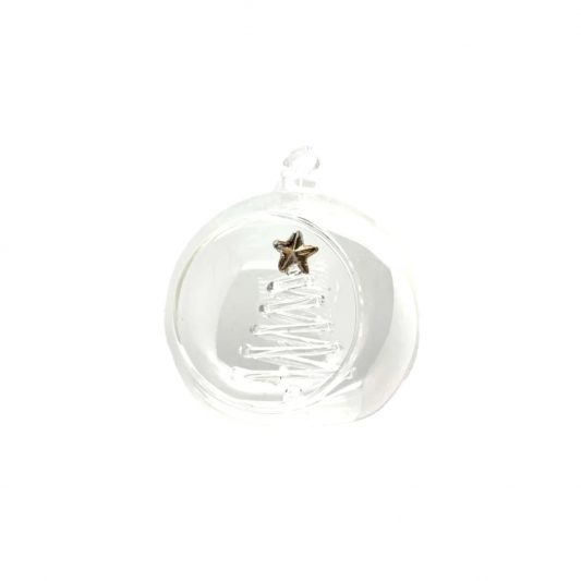 Glas Kugel mit Baum