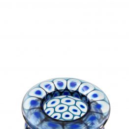 Pfauenauge Vase mit Hals von oben