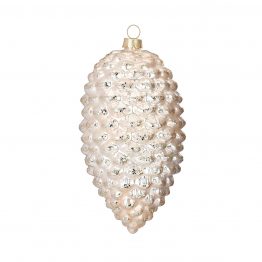 Glas Zapfen champagne 15 cm