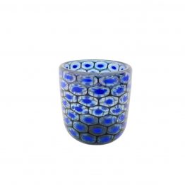 Topf Pfauenauge stahlblau lapis