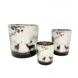 Windlichter Deers Frosty smoke Vorderseite