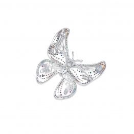 Anhänger Brosche Kalypso Schmetterling bunt Rückseite